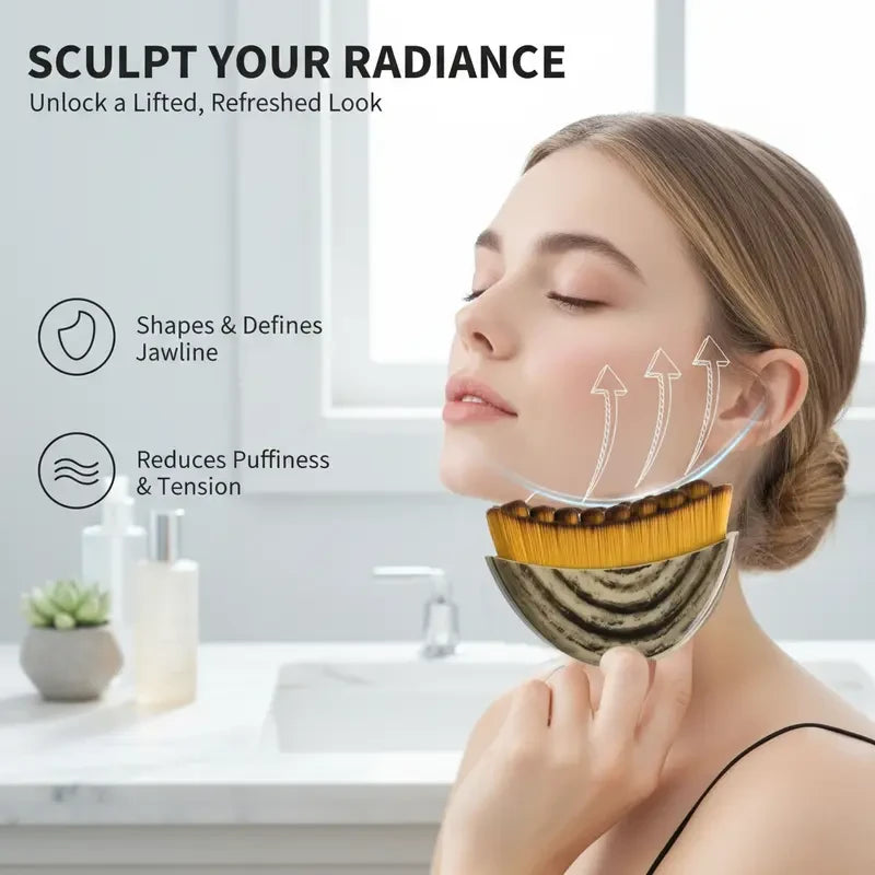 Lymphatic Contour Face Brush Facial Lymphatic Brush Contour Brush Body Massage Brush